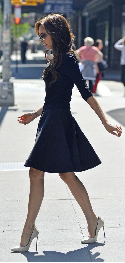 Victoria Beckham en hauts talons